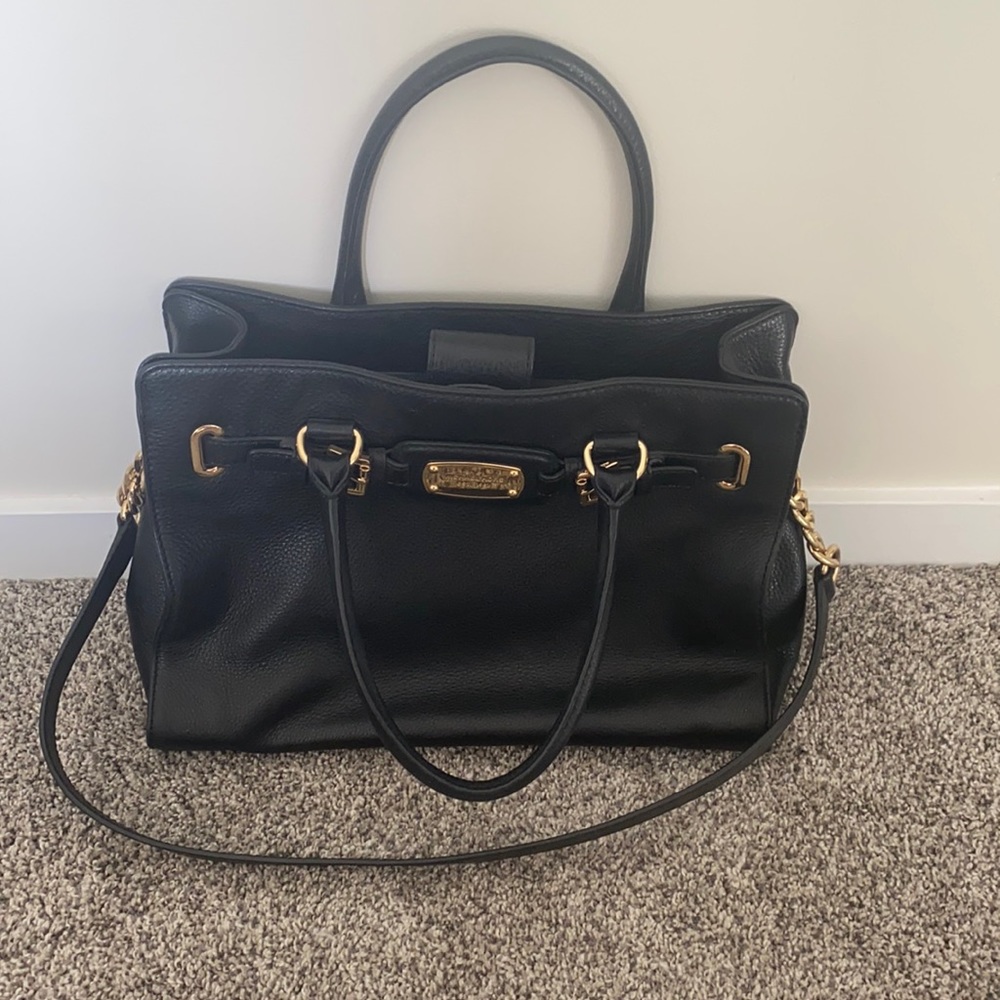 NWOT Michael Kors Hamilton Leather Satchel